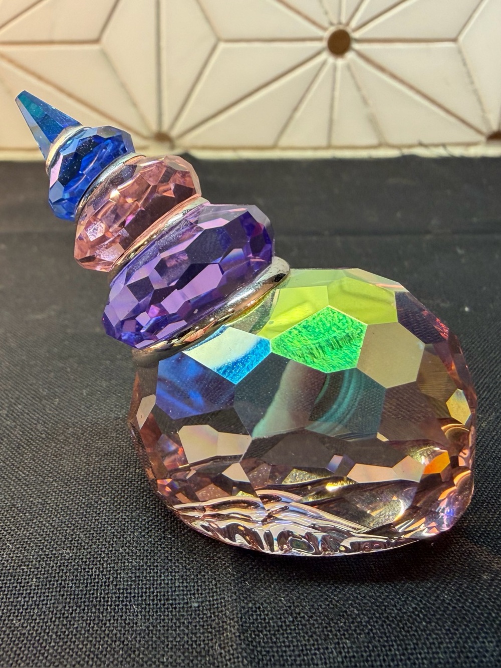 Swarovski Corunna Blue Violet Shell 626206 Crystal Paradise Retired 2004-07